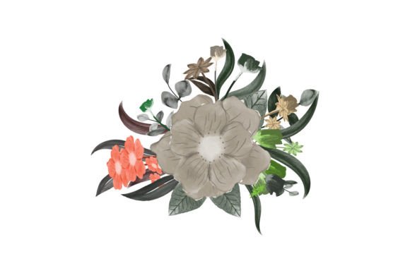 Bouquet Watercolor Floral Illustrations for Digital Sellers