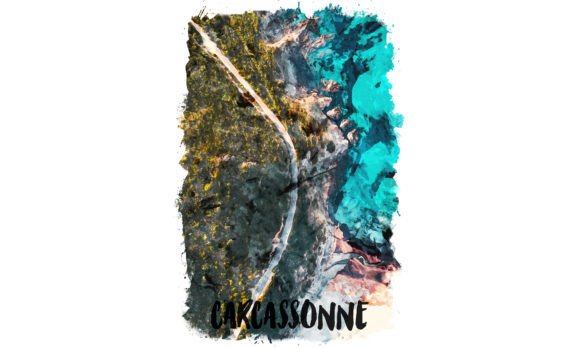 Carcassonne Europe Watercolor Poster: A Visual Asset for Brand Storytelling