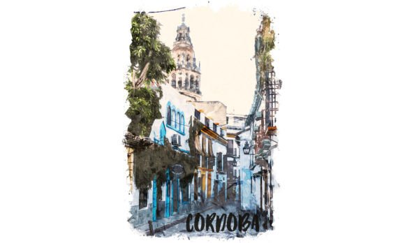 Cordoba Europe Watercolor Poster: A Fresh Illustrations Pick for Bloggers and Digital Publishers