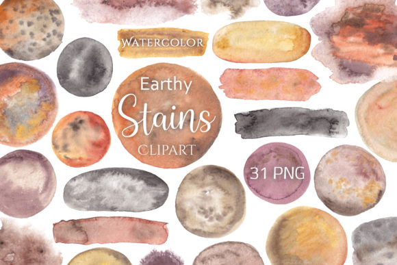 Earthy Watercolor Stains: A Designer’s Review for Real-World Branding and Visual Projects