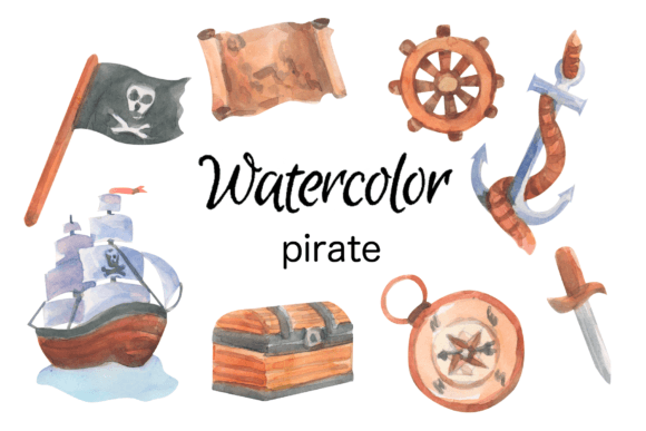 Pirate Watercolor Clip Art: A Designer’s Review for Branding & Creative Projects