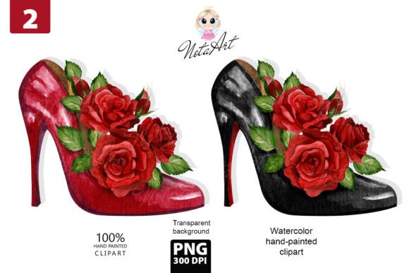 Shoes with Roses Illustration: A Watercolor Design for Brand Storytelling