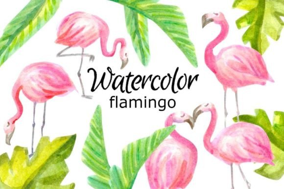 Watercolor Flamingo: A Coastal Charm for Embroidery Projects