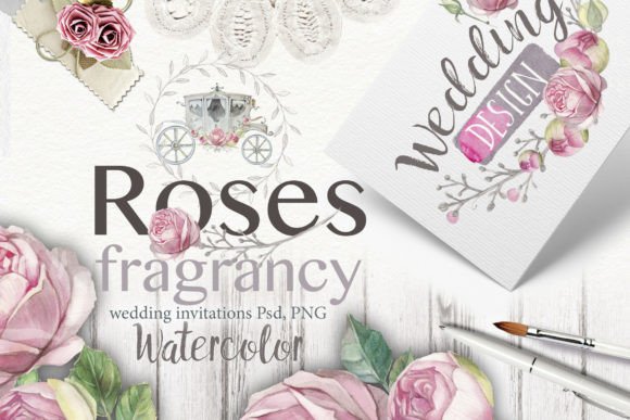 Watercolor Fragrant Roses: A Soft, Elegant Illustration for Branding and Print Projects