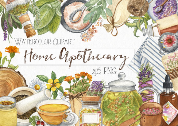Watercolor Homemade Apothecary Clipart: A Designer’s Real-World Review